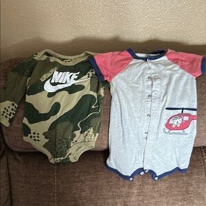 Nike Camo Green Kids One Piece